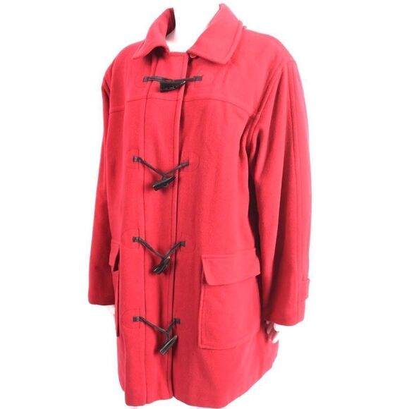 LL Bean Toggle 100% Wool Pea Coat - Picture 4 of 5